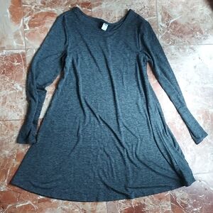 Old Navy Charcoal Long Sleeve Dress